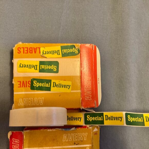Vintage Avery "Special Delivery" and "Air Mail" Labels - Picture 4 of 5